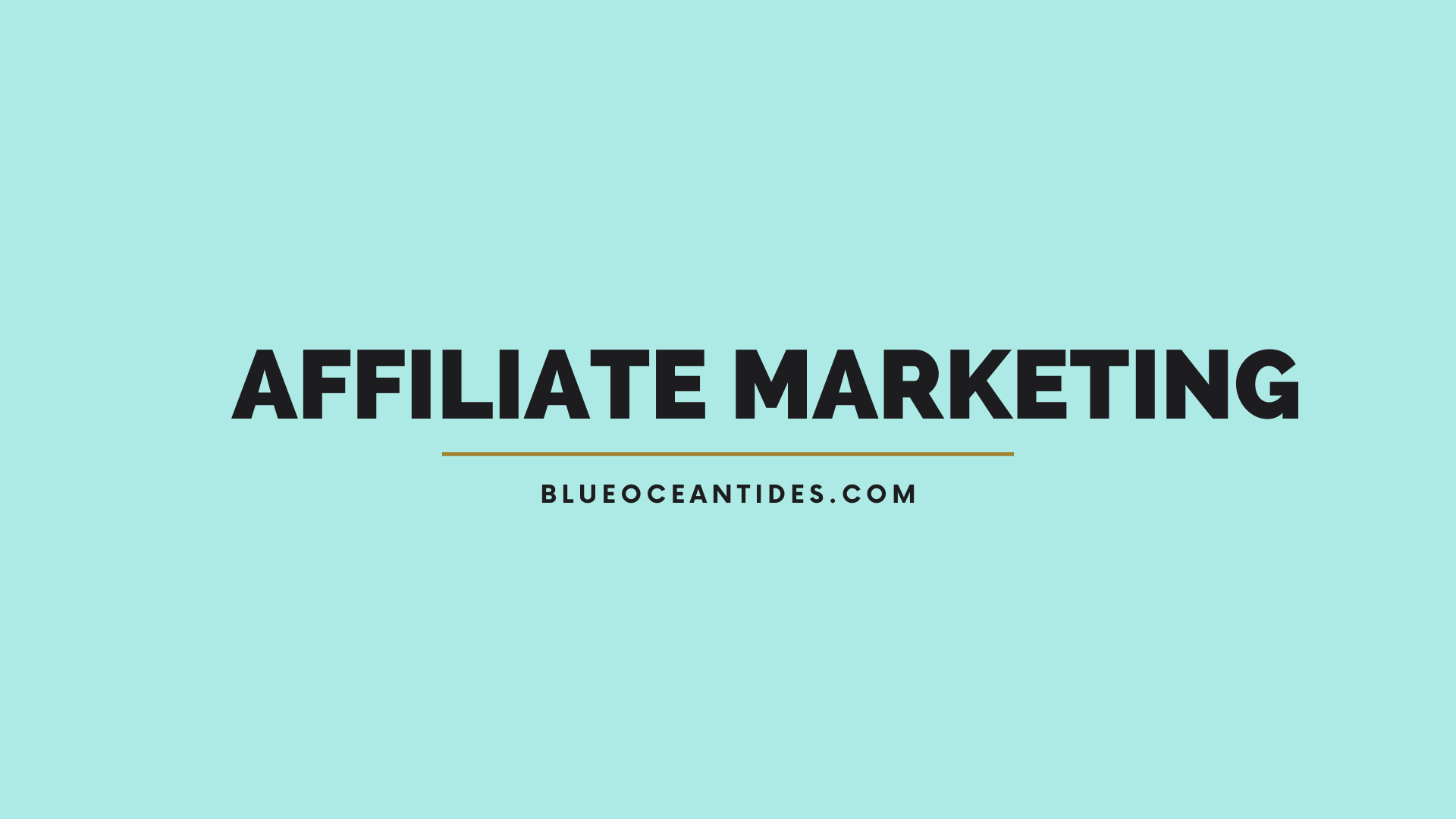 earn money through affiliate marketing