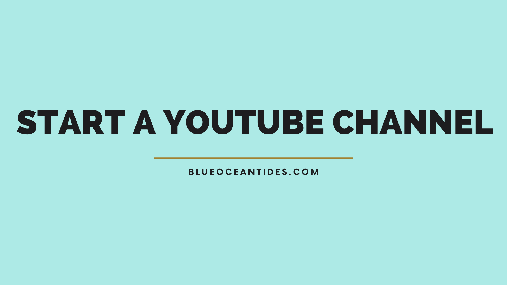 earn money through starting a youtube channel